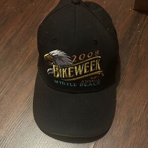 Black Bike Week Myrtle Beach Cap 2008 Shade Shack NWOT 68th Annual